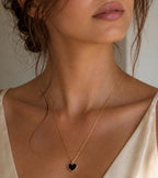 Black Heart Pendant - Ataara Jewels