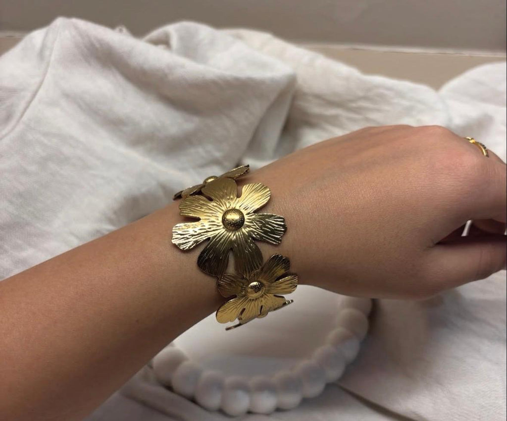 Flower Handcuff - Ataara Jewels
