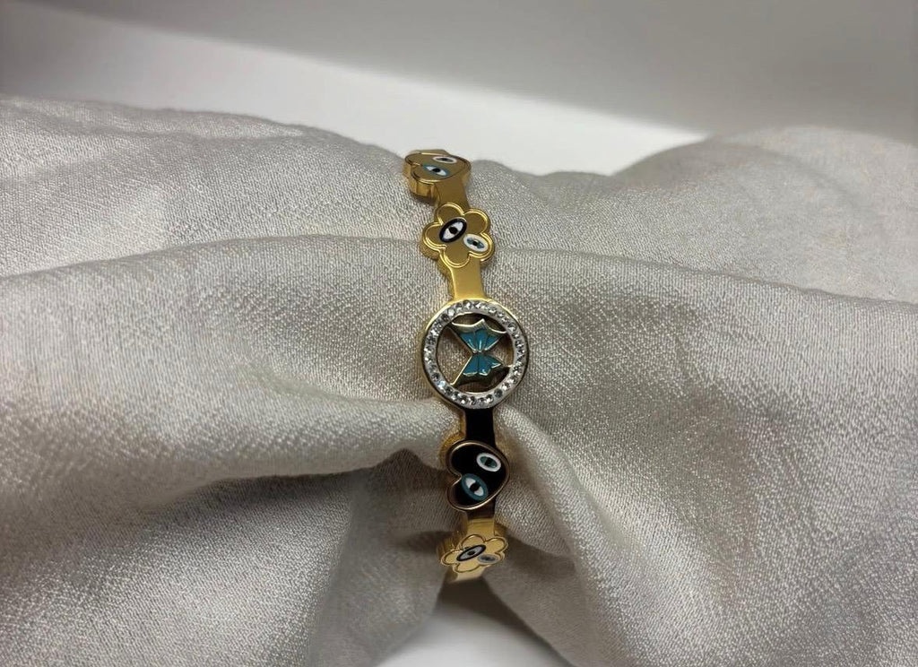 Golden Butterfly Designed Bangle - Ataara Jewels