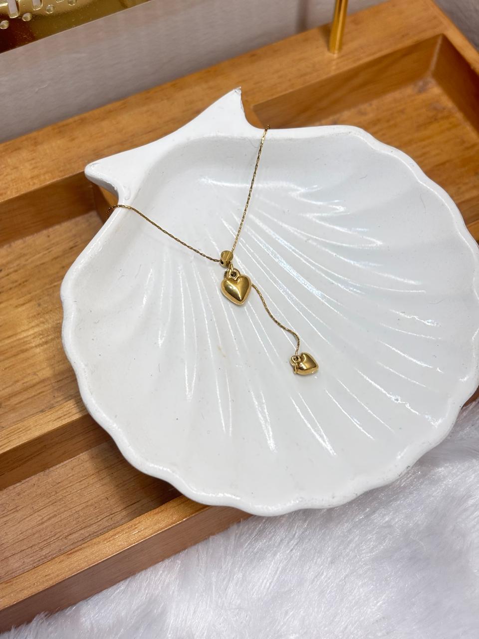 Golden Heart Drop Necklace 💛✨ - Ataara Jewels