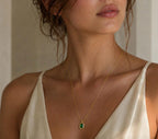 Green Stone Pendant - Ataara Jewels