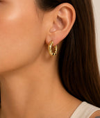 Molten Groove Hoops - Ataara Jewels