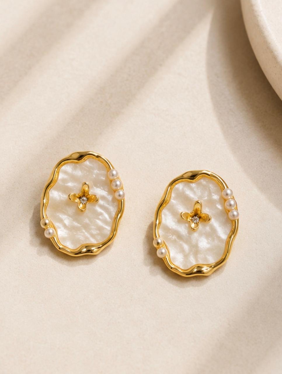 Pearl Bloom Studs - Ataara Jewels