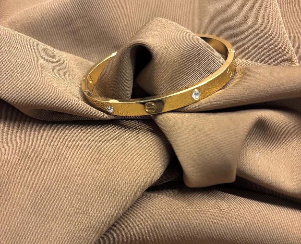 Pretty Golden Stone Bracelet - Ataara Jewels