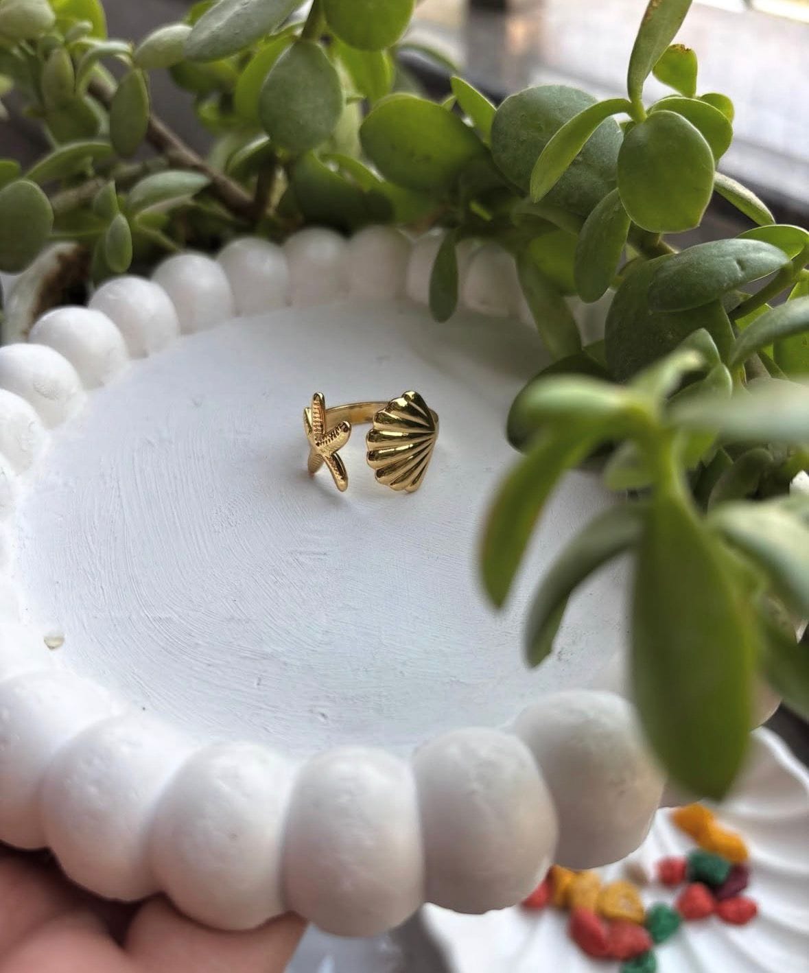 Starfish Shell Ring ✨ - Ataara Jewels
